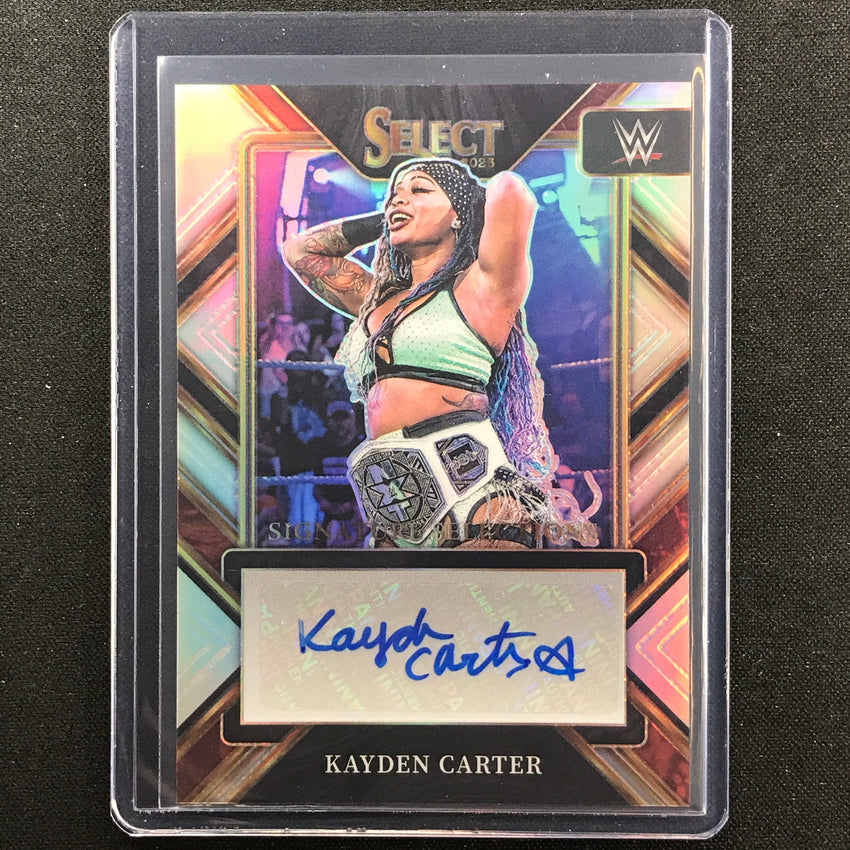 2023 Select Wwe Kayden Carter Signature Selections Auto Silver Prizm No Kct