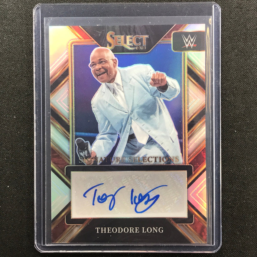 2023 Select Wwe Theodore Long Signature Selections Auto Silver Prizm No Tlg