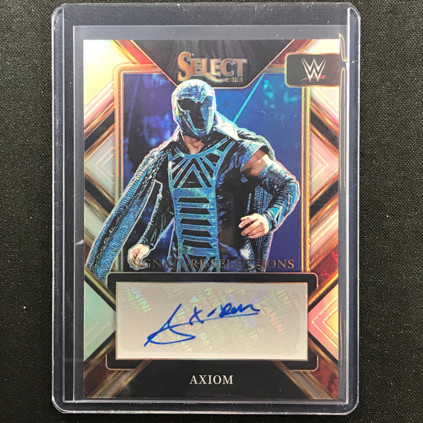 2023 Select Wwe Axiom Signature Selections Auto Silver Prizm No Axm