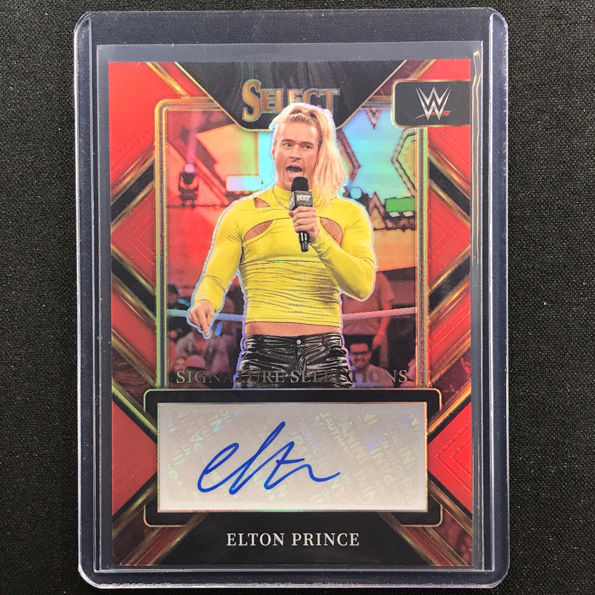 2023 Select Wwe Elton Prince Signature Selections Auto Red 37/49