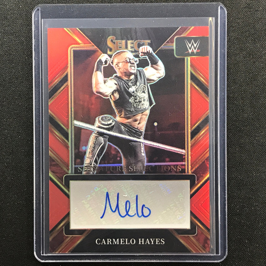 2023 Select Wwe Carmelo Hayes Signature Selections Auto Red 16/49