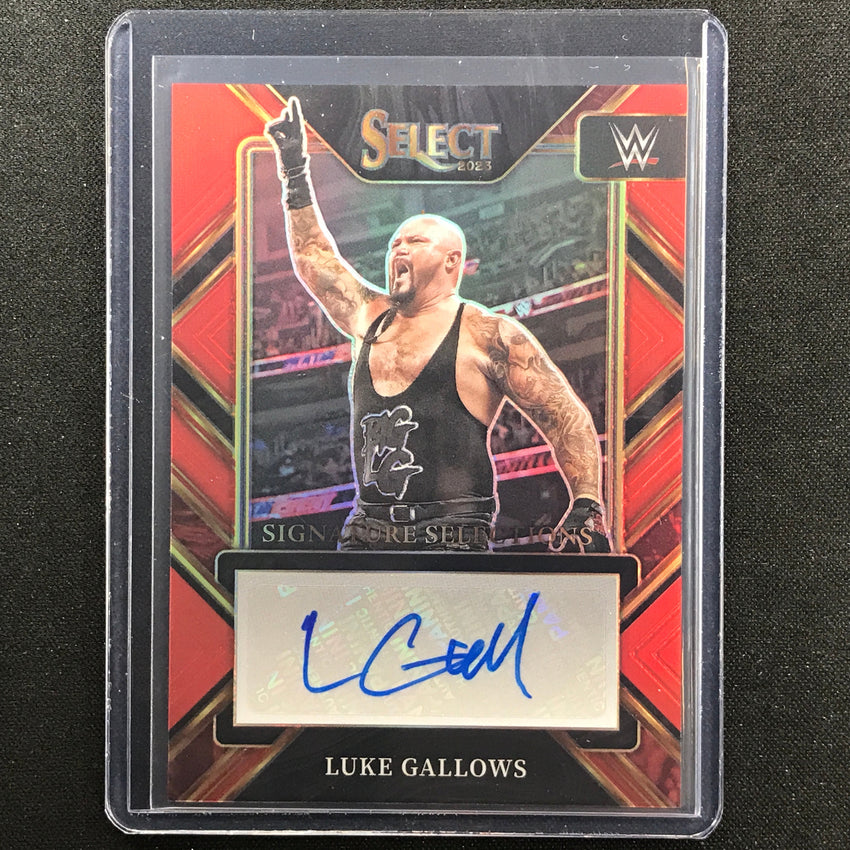 2023 Select Wwe Luke Gallows Signature Selections Auto Red 9/49