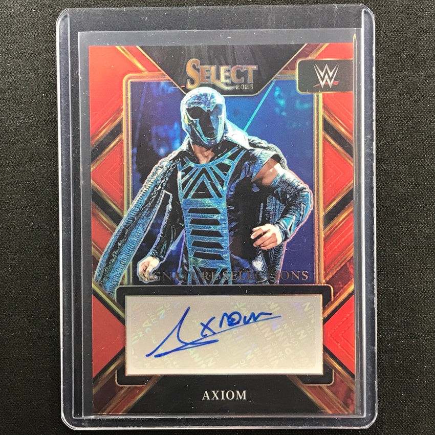 2023 Select Wwe Axiom Signature Selections Auto Red 21/49