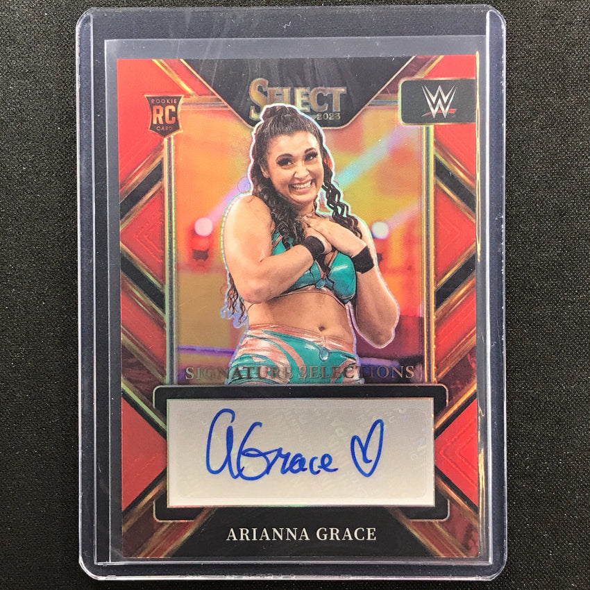 2023 Select Wwe Arianna Grace Signature Selections Rookie Auto Red 24/49