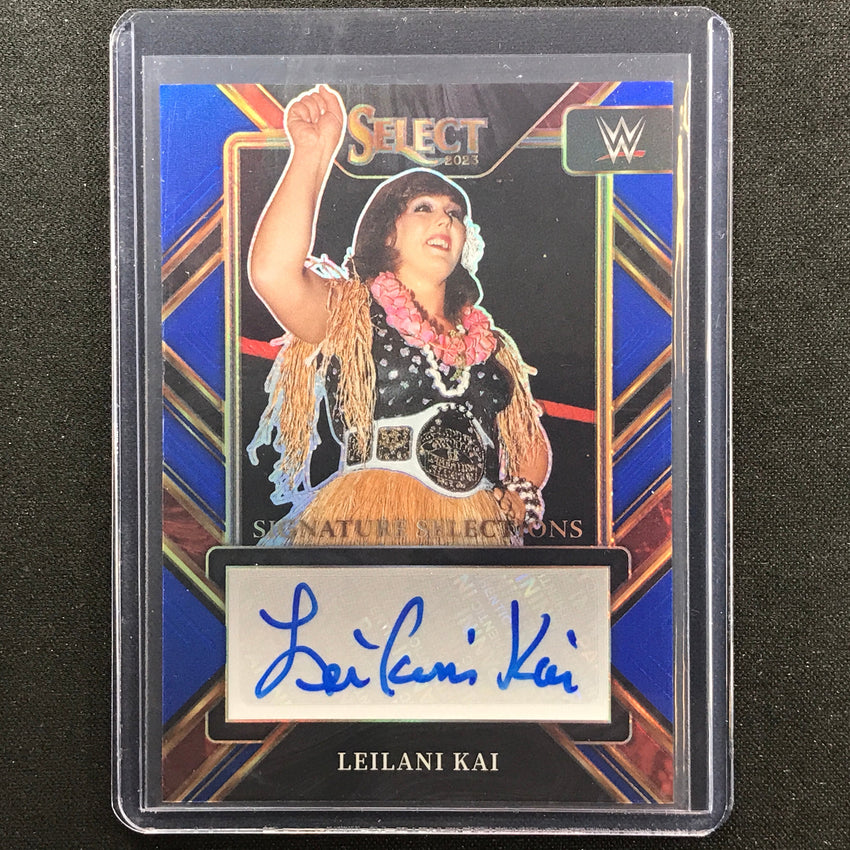 2023 Select WWE LEILANI KAI Signature Selections Auto Blue 16/35