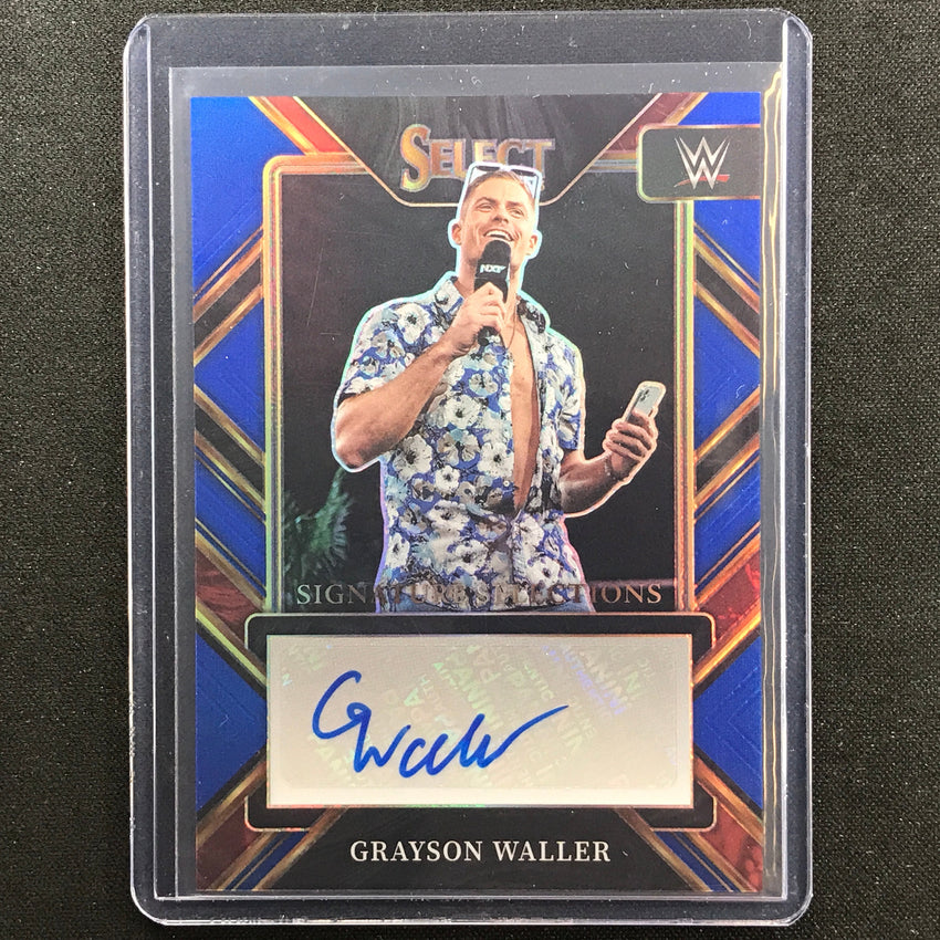 2023 Select Wwe Grayson Waller Signature Selections Auto Blue 7/35