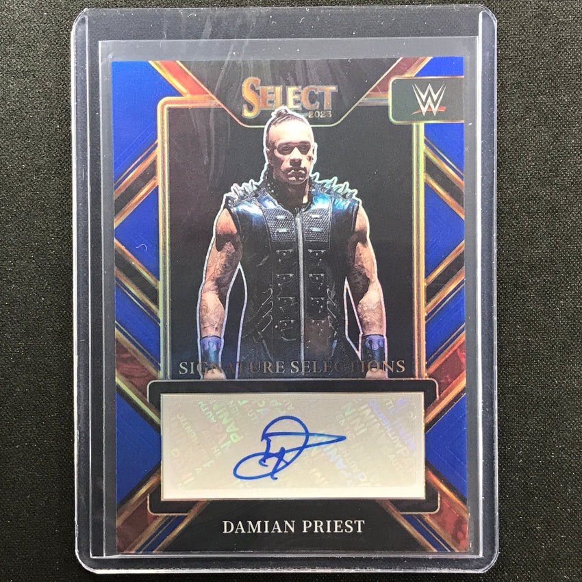 2023 Select Wwe Damian Priest Signature Selections Auto Blue 18/35