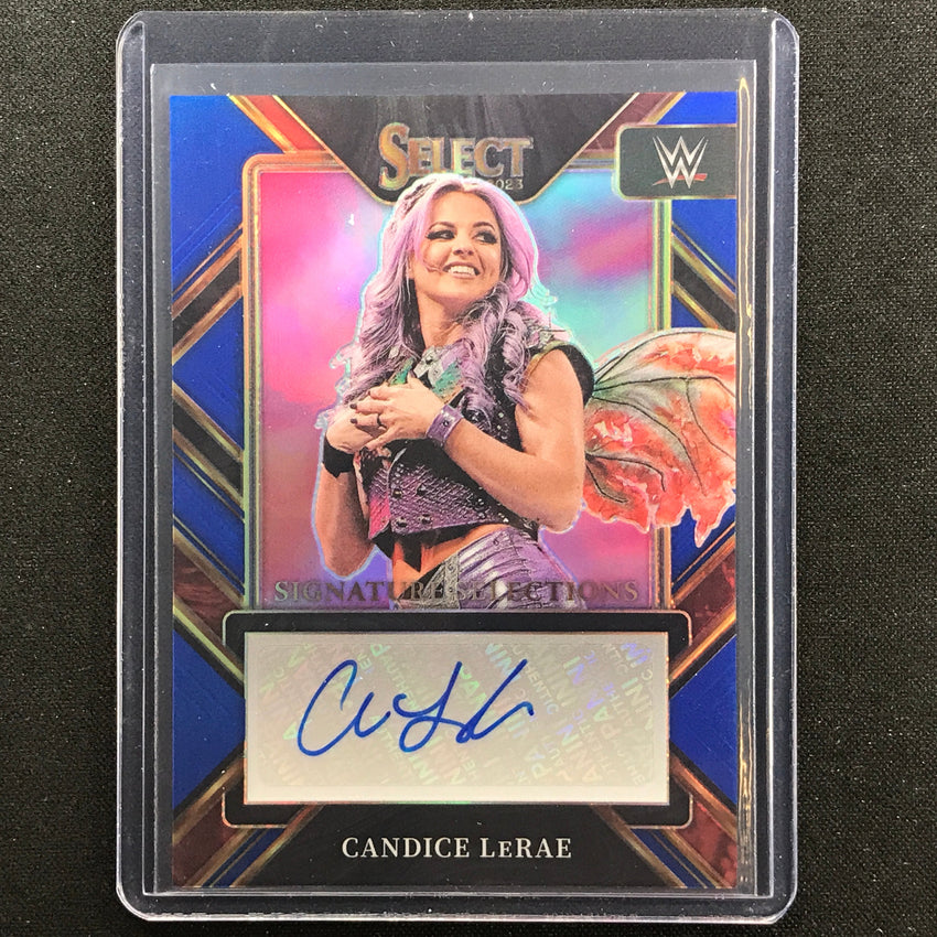 2023 Select Wwe Candice Lerae Signature Selections Auto Blue 6/35
