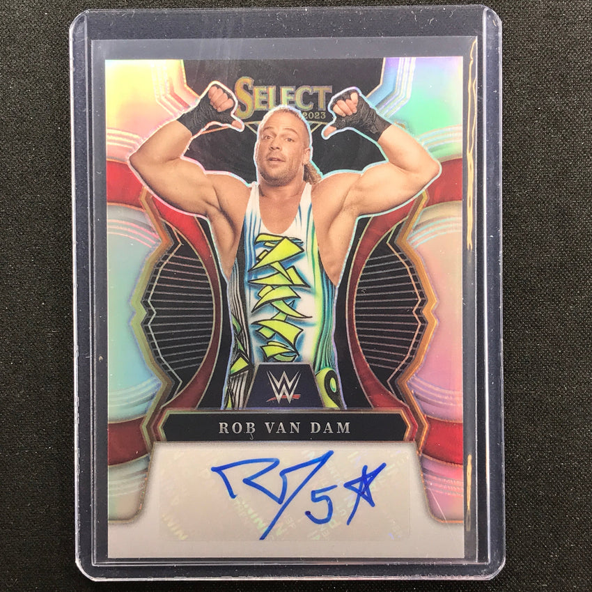 2023 Select Wwe Rob Van Dam Signatures Auto Silver Prizm No Rvd