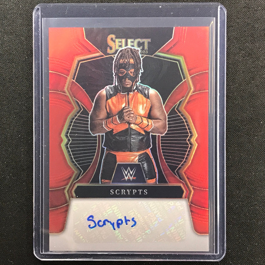 2023 Select Wwe Scrypts Signatures Auto Red 34/60