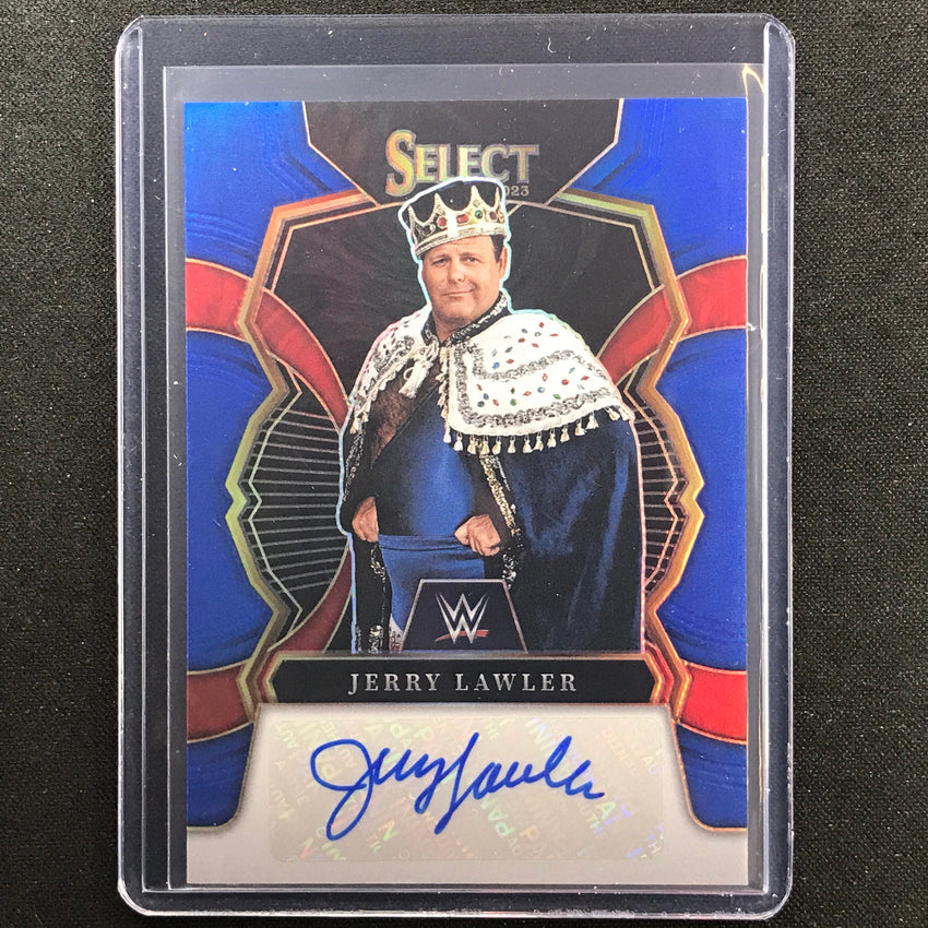 2023 Select Wwe Jerry Lawler Signatures Auto Blue 41/49