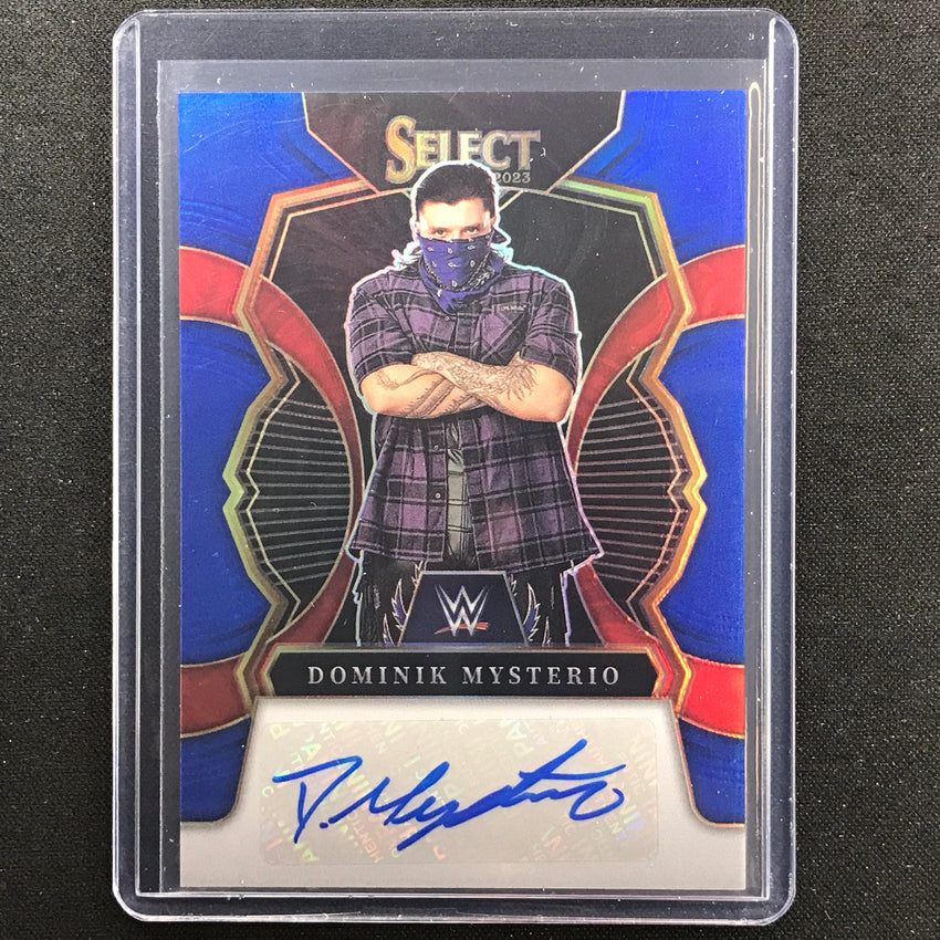 2023 Select Wwe Dominik Mysterio Signatures Auto Blue 40/49