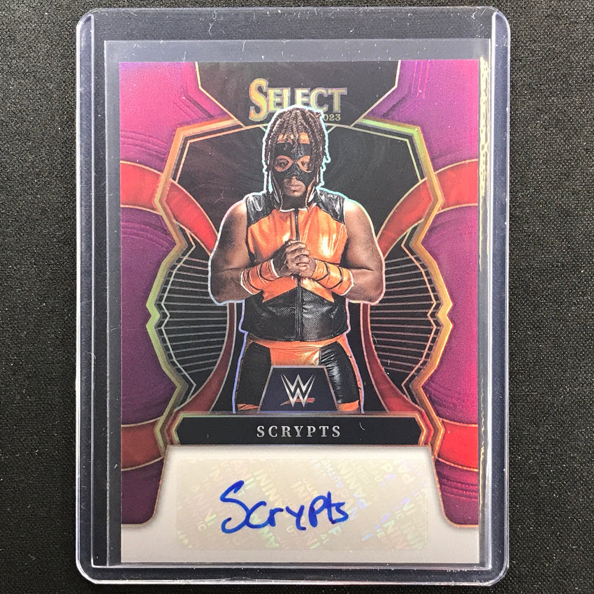 2023 Select Wwe Scrypts Signatures Auto Purple 17/35