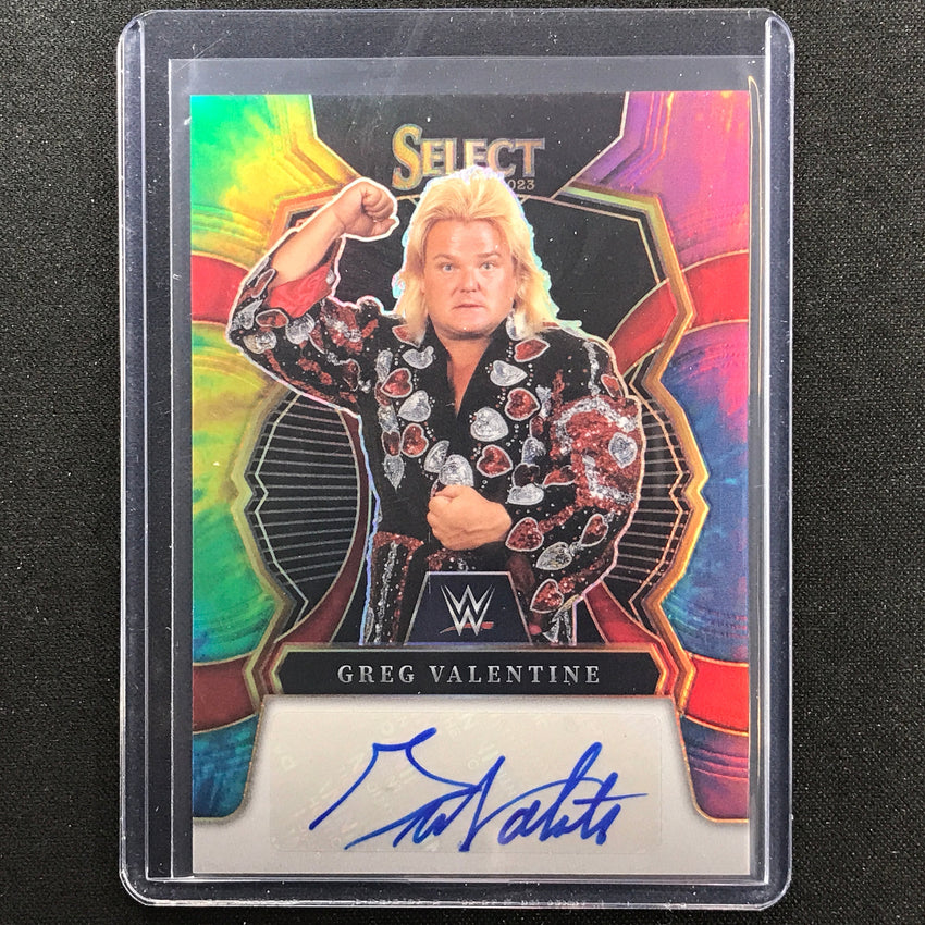 2023 Select Wwe Greg Valentine Signatures Auto Tie-dye 1/25