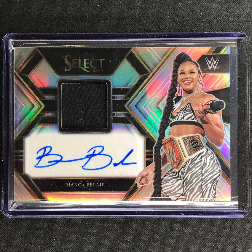 2023 Select Wwe Bianca Belair Autographed Memorabilia Relic Auto Silver 21/99