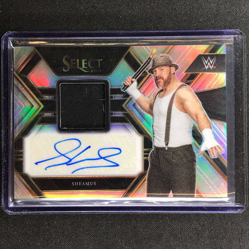 2023 Select WWE Sheamus Autographed Memorabilia Relic Auto Silver Prizm 52/99