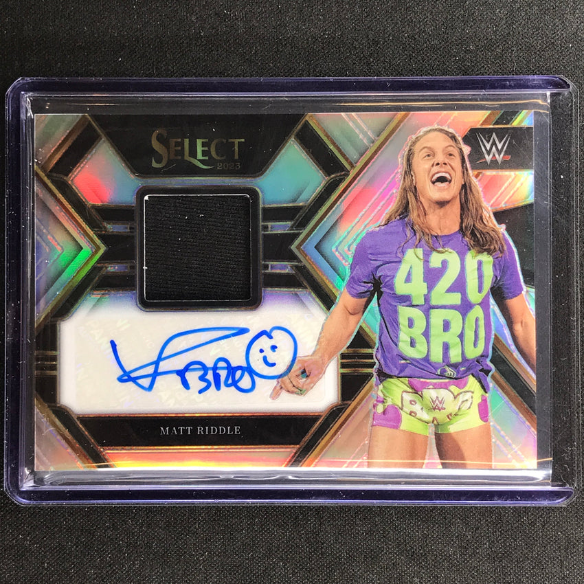 2023 Select Wwe Matt Riddle Autographed Memorabilia Relic Auto Silver 32/99