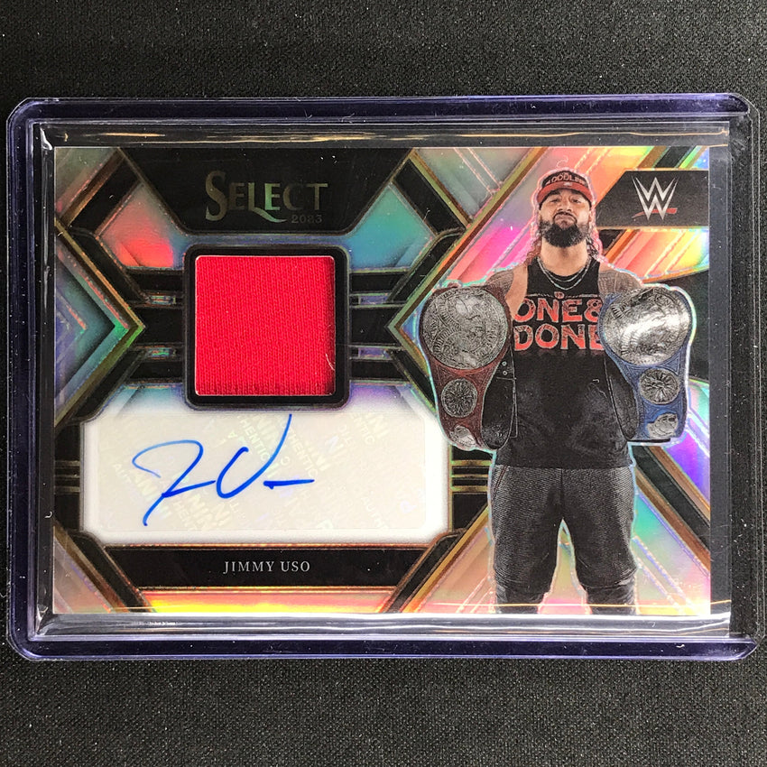 2023 Select Wwe Jimmy Uso Autographed Memorabilia Relic Auto Silver Prizm 91/99