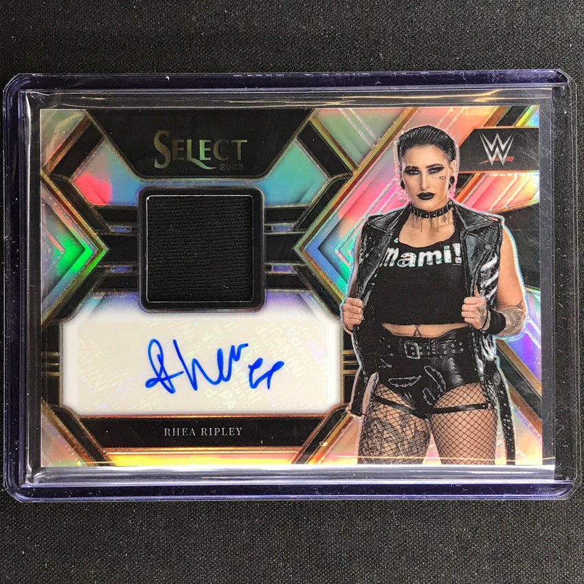 2023 Select Wwe Rhea Ripley Autographed Memorabilia Relic Auto Silver 65/99