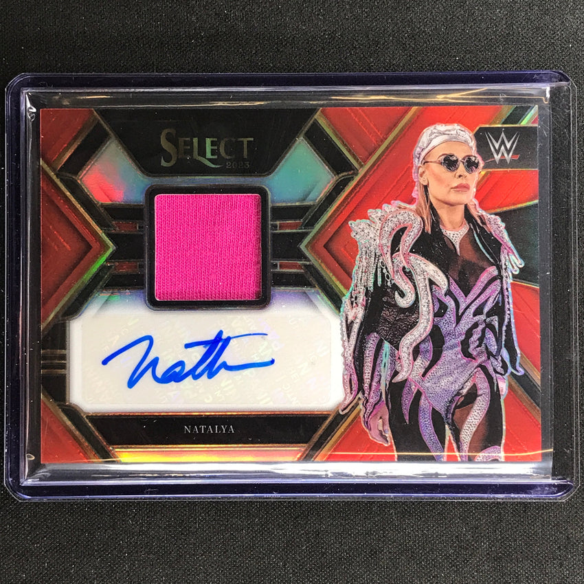 2023 Select Wwe Natalya Autographed Memorabilia Relic Auto Red 2/49