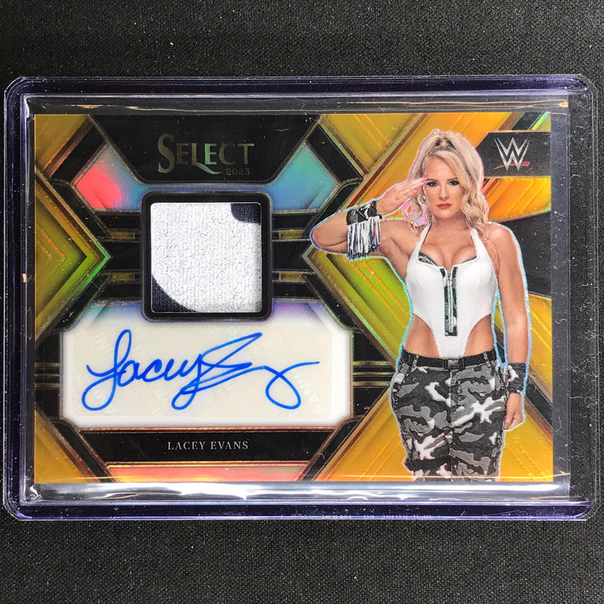 2023 Select Wwe Lacey Evans Autographed Memorabilia Patch Auto Gold Prizm 4/10
