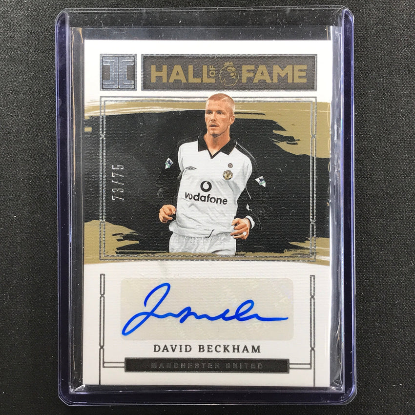 2022-23 Impeccable Epl David Beckham Hall Of Fame Auto Silver 73/75