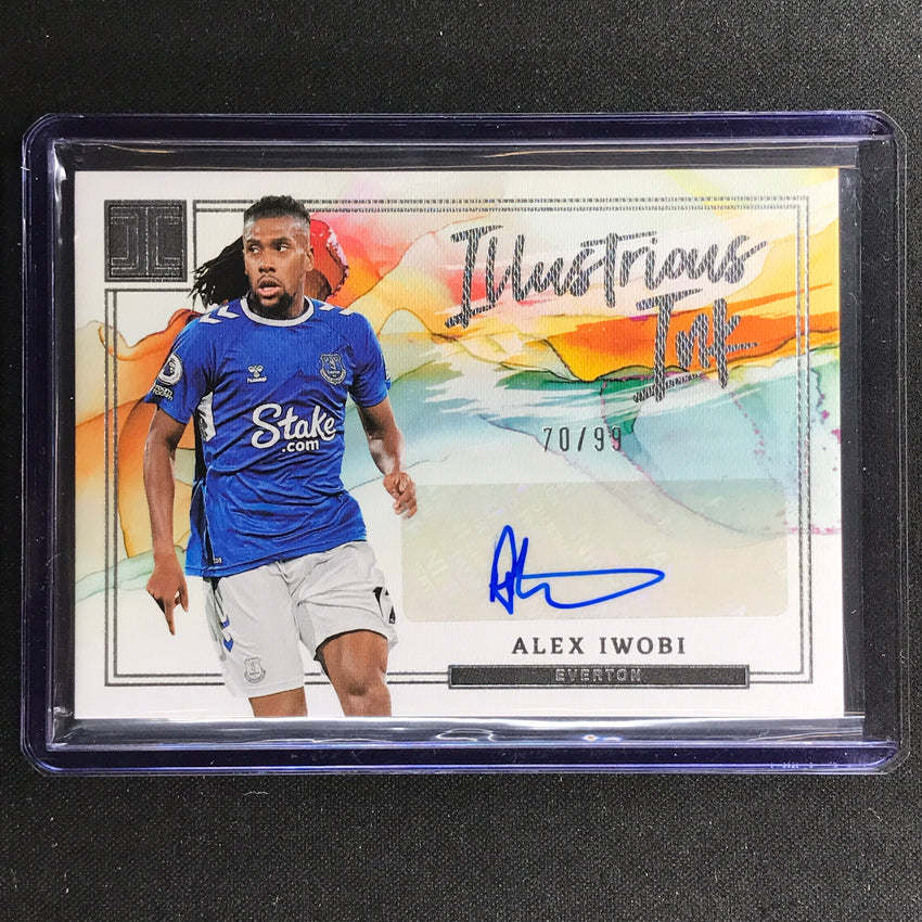 2022-23 Impeccable Epl Alex Iwobi Illustrious Ink Auto Silver 70/99