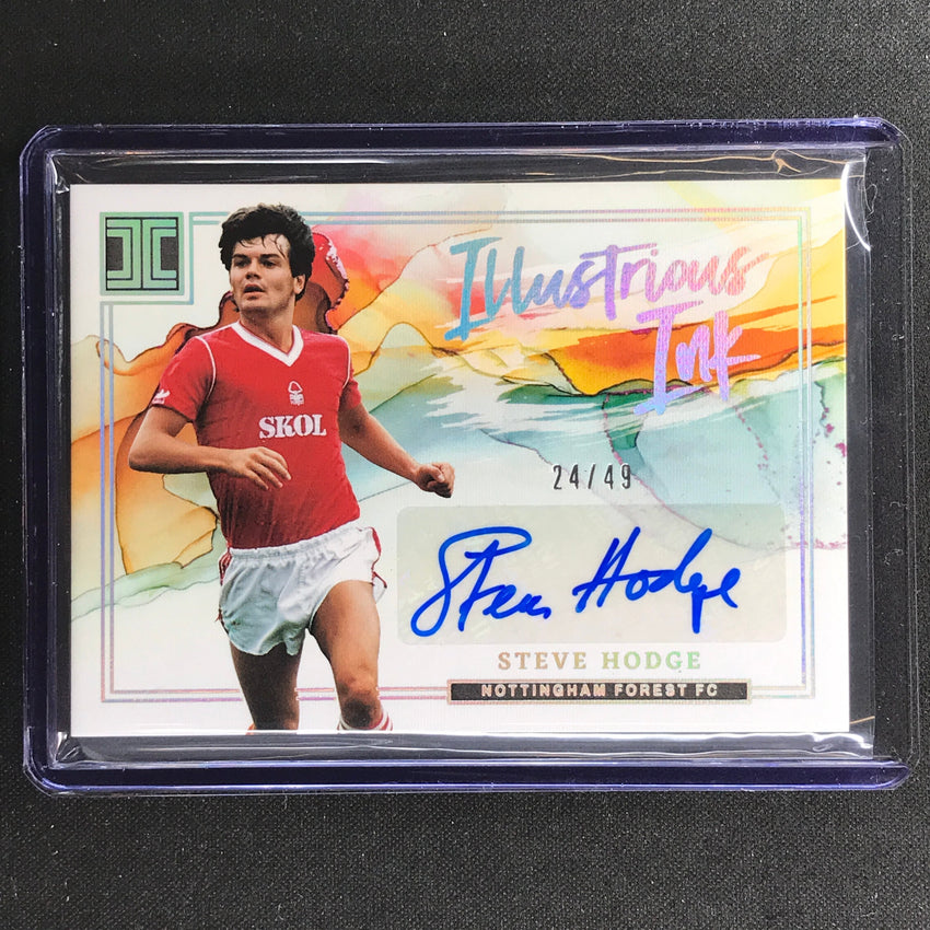 2022-23 Impeccable Epl Steve Hodge Illustrious Ink Auto Holo Silver 24/49