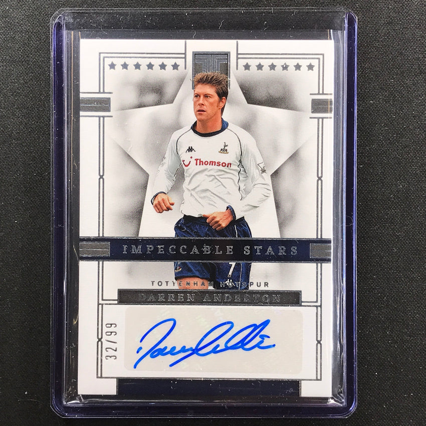 2022-23 Impeccable Epl Darren Anderton Impeccable Stars Auto Silver 32/99