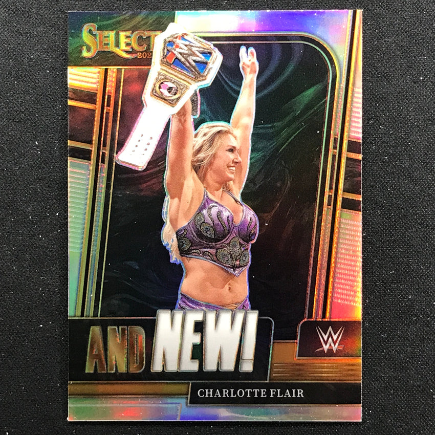 2023 Select Wwe Charlotte Flair And New Silver Prizm No 10