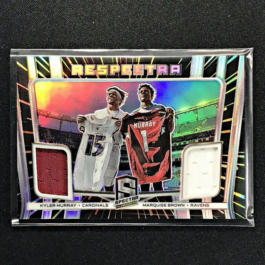 2020 Spectra KYLER MURRAY MARQUISE BROWN Respectra Dual Patch 8/75-Cherry Collectables