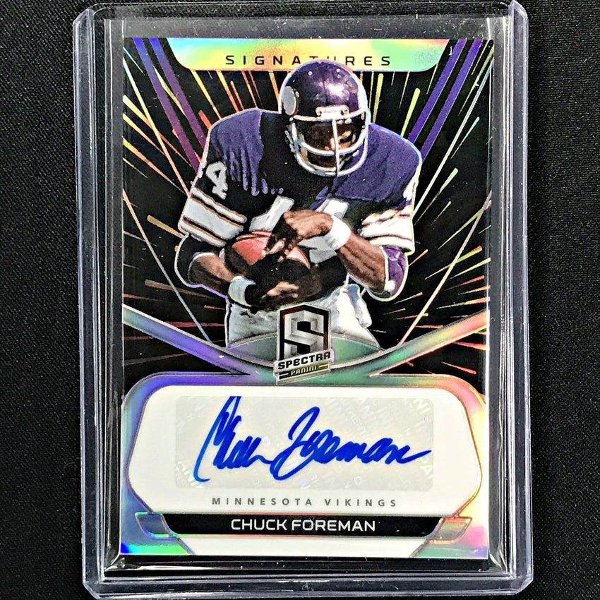 2020 Spectra CHUCK FOREMAN Signatures Auto Hyper 5/75-Cherry Collectables