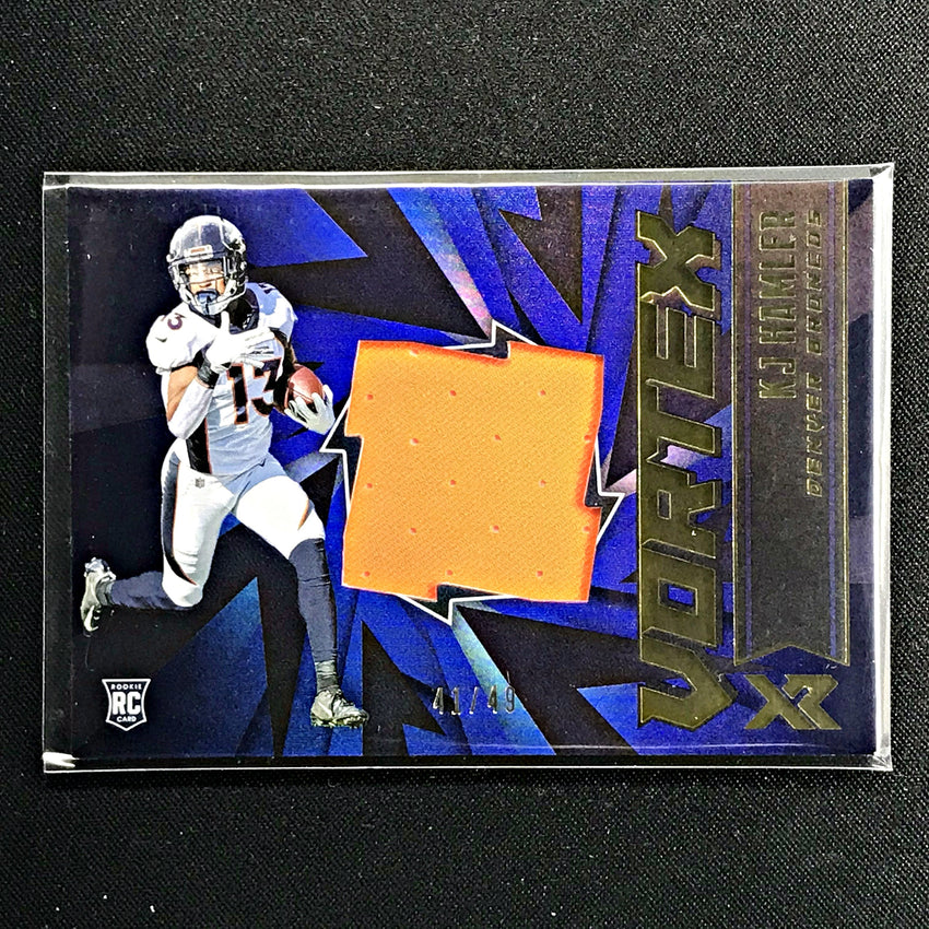 2020 Xr Football KJ HAMLER Vortex Rookie Patch 41/49-Cherry Collectables