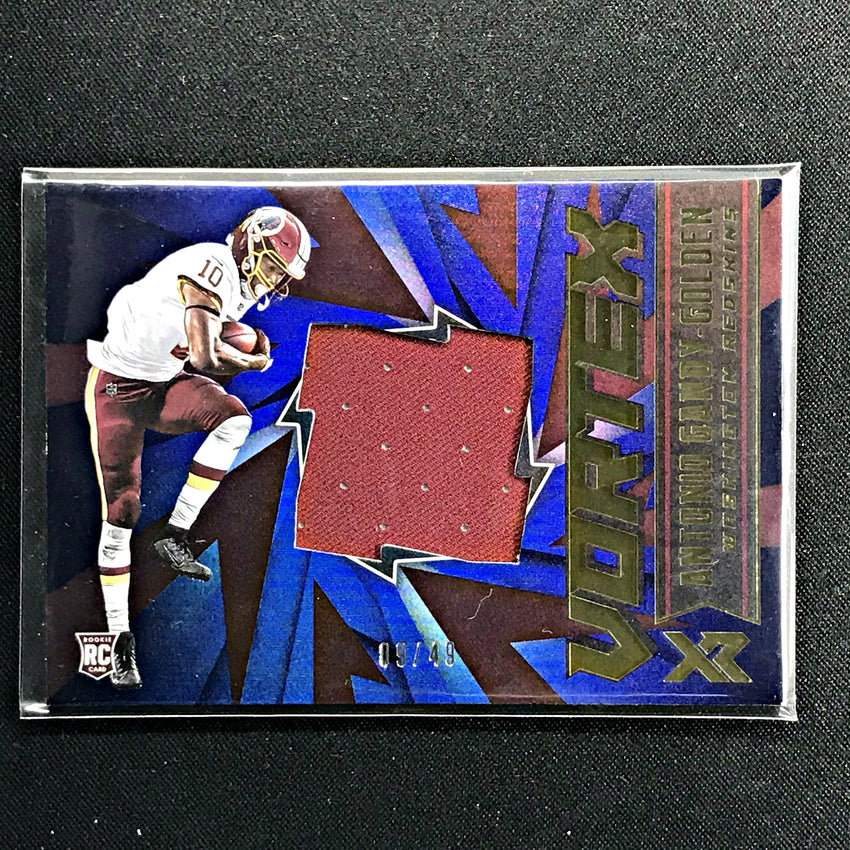 2020 Xr Football ANTONIO GANDY GODLEN Vortex Rookie Patch 9/49-Cherry Collectables