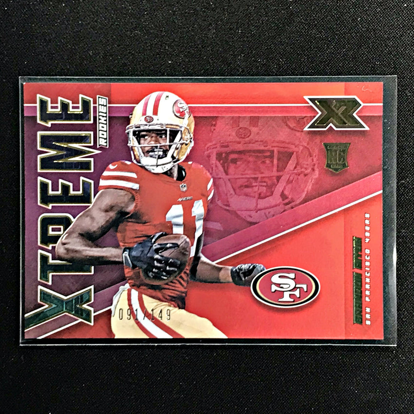 2020 Xr Football BRANDON AIYUK Xtreme Rookies Red 91/149-Cherry Collectables