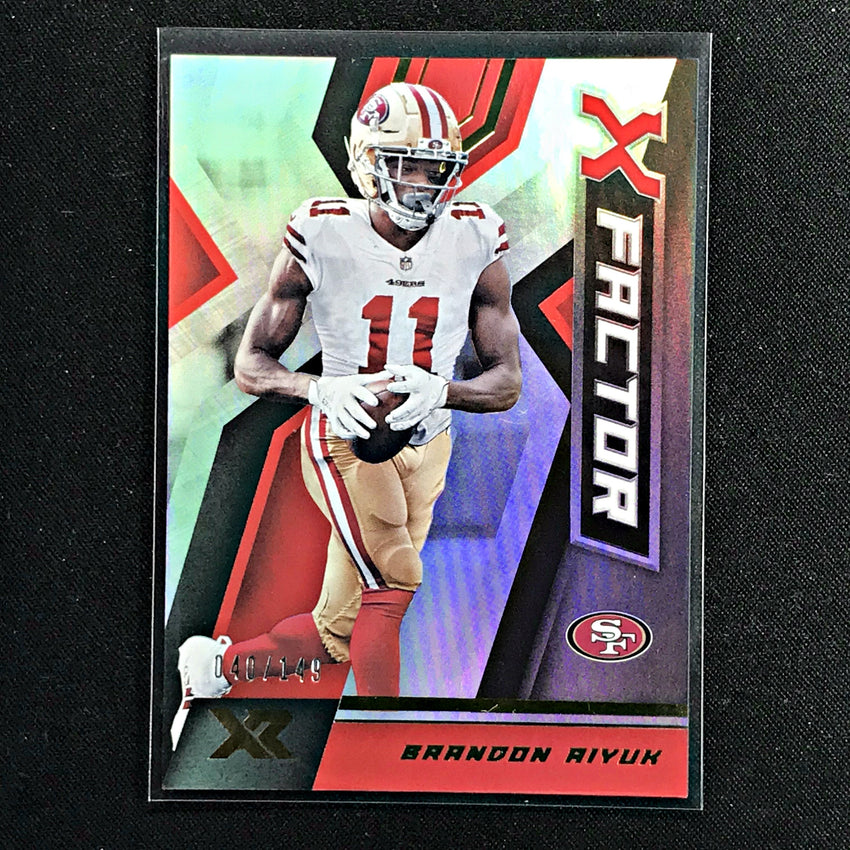 2020 Xr Football BRANDON AIYUK Xfactor Rookies Red 40/149-Cherry Collectables