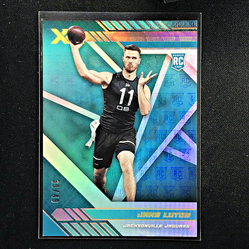 2020 Xr Football JAKE LUTON Rookie Teal 39/49-Cherry Collectables
