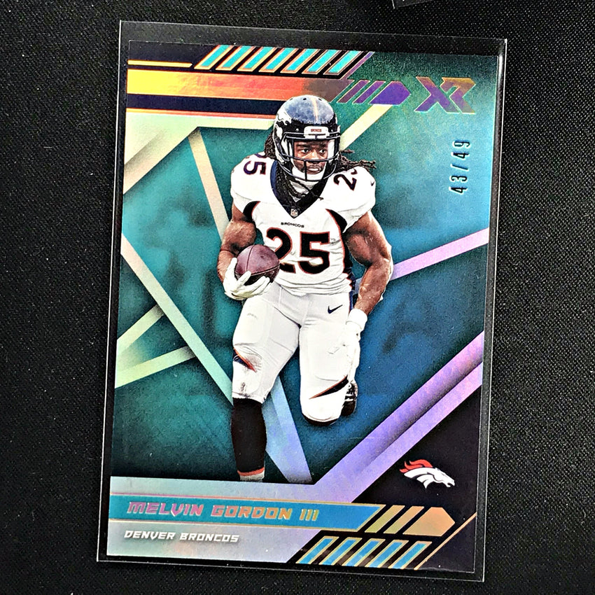 2020 Xr Football MELVIN GORDON Base Teal 43/49-Cherry Collectables
