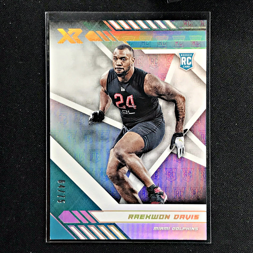 2020 Xr Football RAEKWON DAVIS Rookie White 64/75-Cherry Collectables