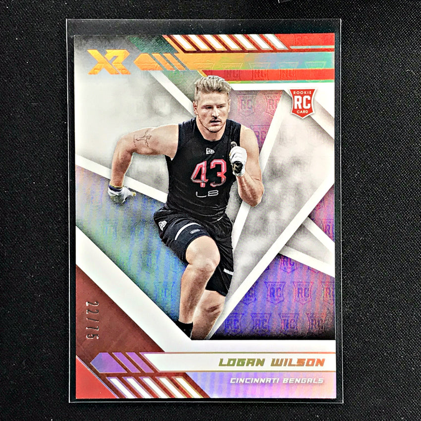 2020 Xr Football LOGAN WILSON Rookie White 22/75-Cherry Collectables