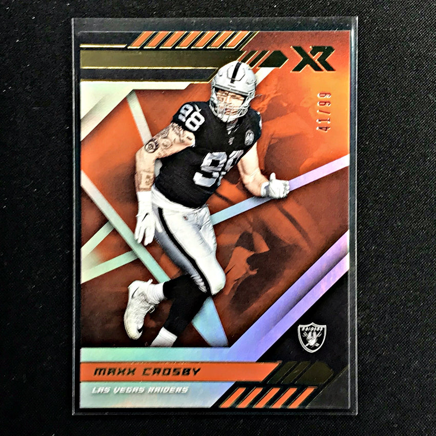 2020 Xr Football MAXX CROSBY Base Orange 41/99-Cherry Collectables