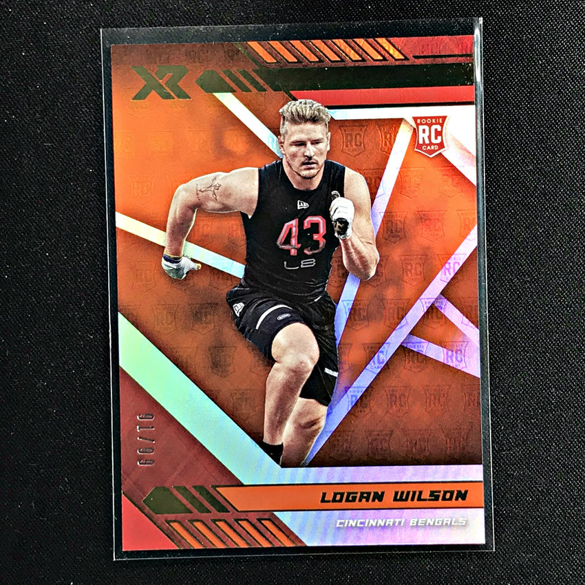 2020 Xr Football LOGAN WILSON Rookie Orange 91/99-Cherry Collectables