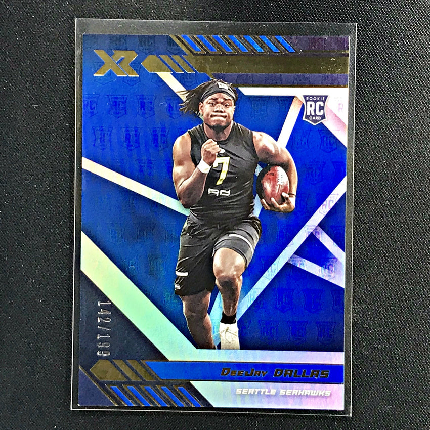 2020 Xr Football DEEJAY DALLAS Rookie Blue 142/199-Cherry Collectables