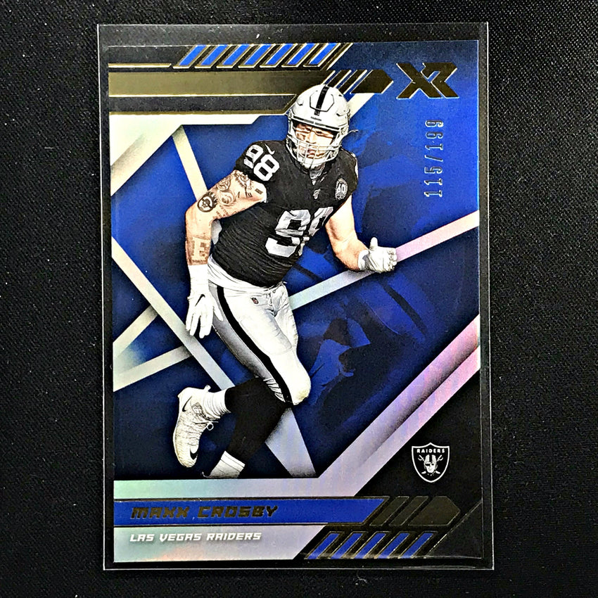 2020 Xr Football MAXX CROSBY Base Blue 115/199-Cherry Collectables