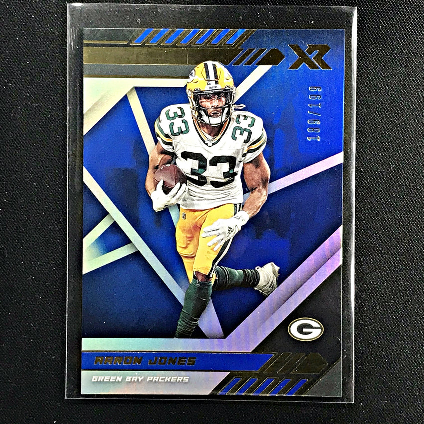 2020 Xr Football AARON JONES Base Blue 189/199-Cherry Collectables