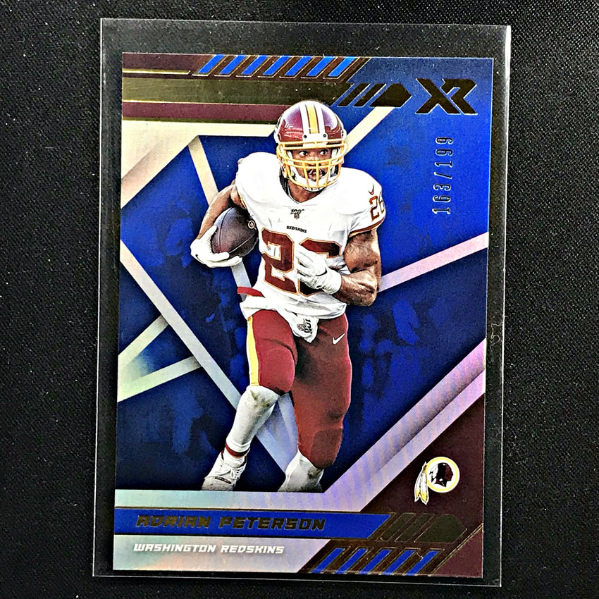 2020 Xr Football ADRIAN PETERSON Base Blue 163/199-Cherry Collectables