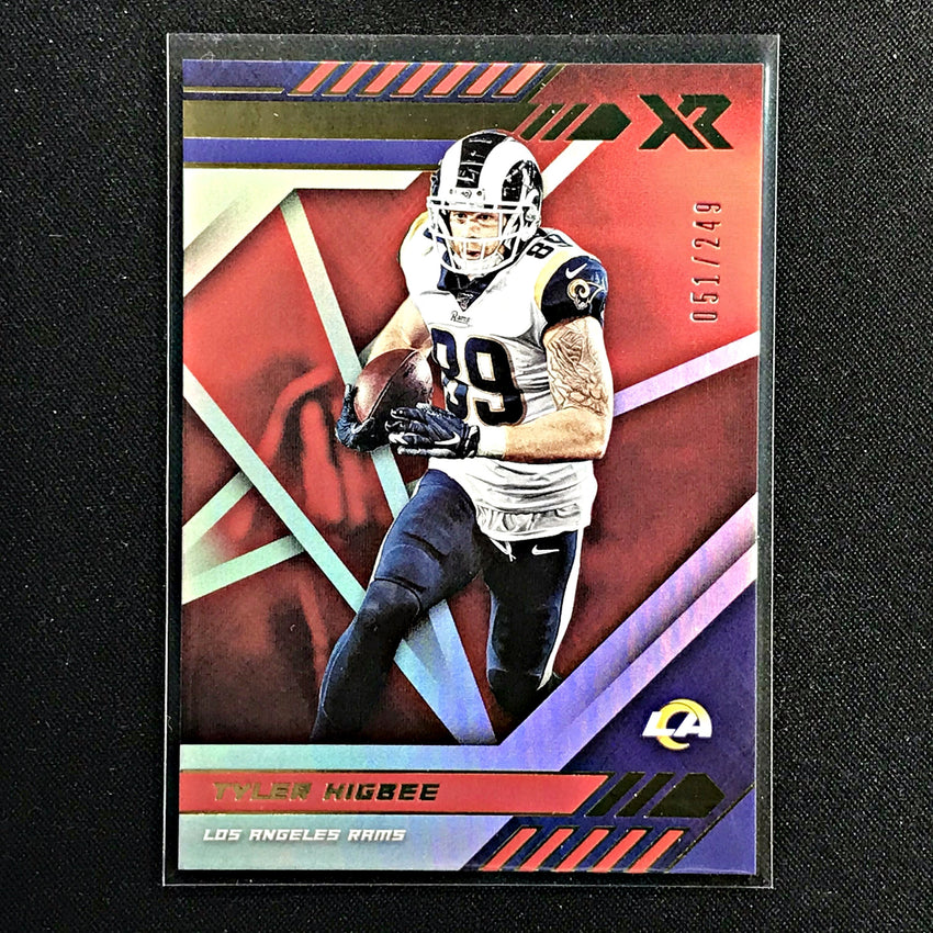 2020 Xr Football TYLER HIGBEE Base Red 51/249-Cherry Collectables