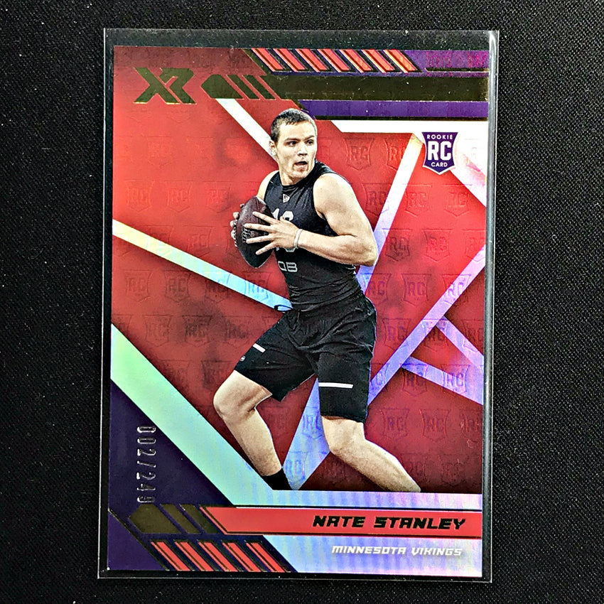 2020 Xr Football NATE STANLEY Rookie Red 2/249-Cherry Collectables