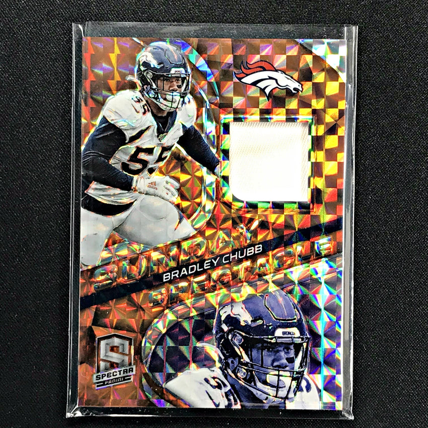 2020 Spectra BRADLEY CHUBB Sunday Spectacle Patch Orange 5/10-Cherry Collectables