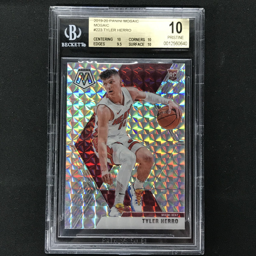 2019-20 Mosaic TYLER HERRO Mosaic Silver BGS 10 Pristine-Cherry Collectables